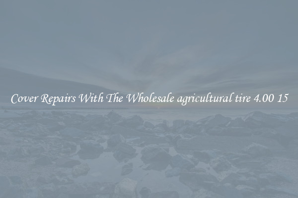 Cover Repairs With The Wholesale agricultural tire 4.00 15 