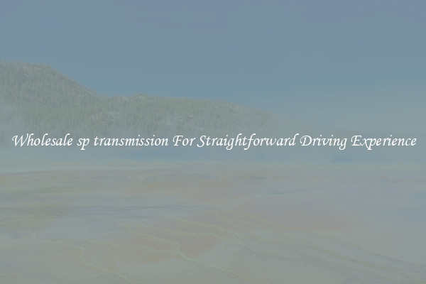 Wholesale sp transmission For Straightforward Driving Experience