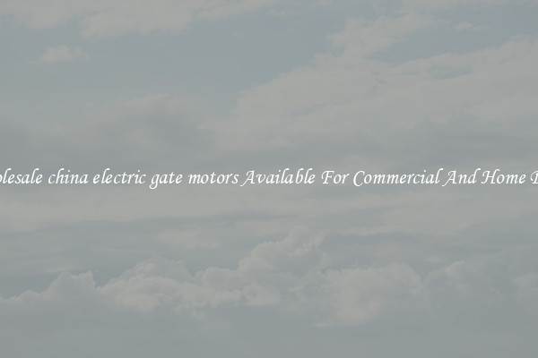 Wholesale china electric gate motors Available For Commercial And Home Doors