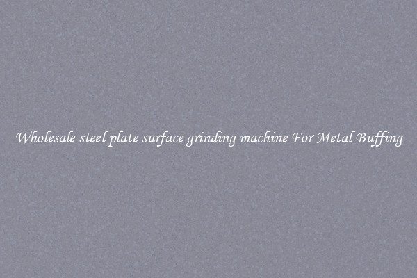  Wholesale steel plate surface grinding machine For Metal Buffing 