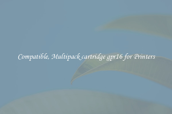 Compatible, Multipack cartridge gpr16 for Printers