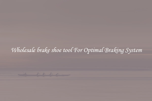 Wholesale brake shoe tool For Optimal Braking System