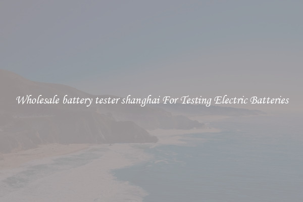 Wholesale battery tester shanghai For Testing Electric Batteries