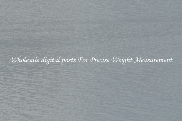 Wholesale digital posts For Precise Weight Measurement